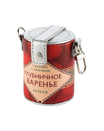 Портмоне-подвеска «Клубника», гладкая