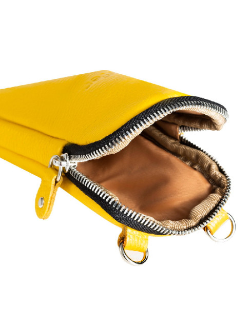 Чехол-карман для телефона желтый