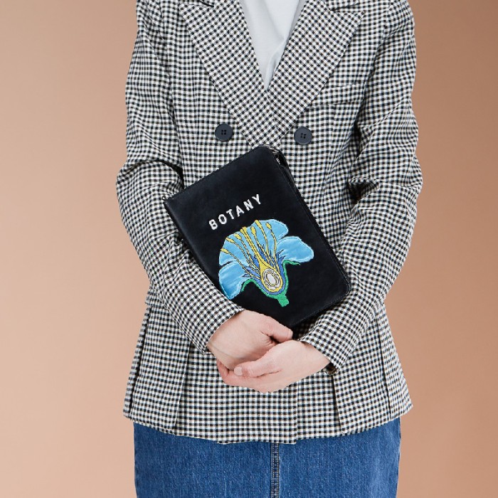 Клатч-книга «Ботаника», синяя