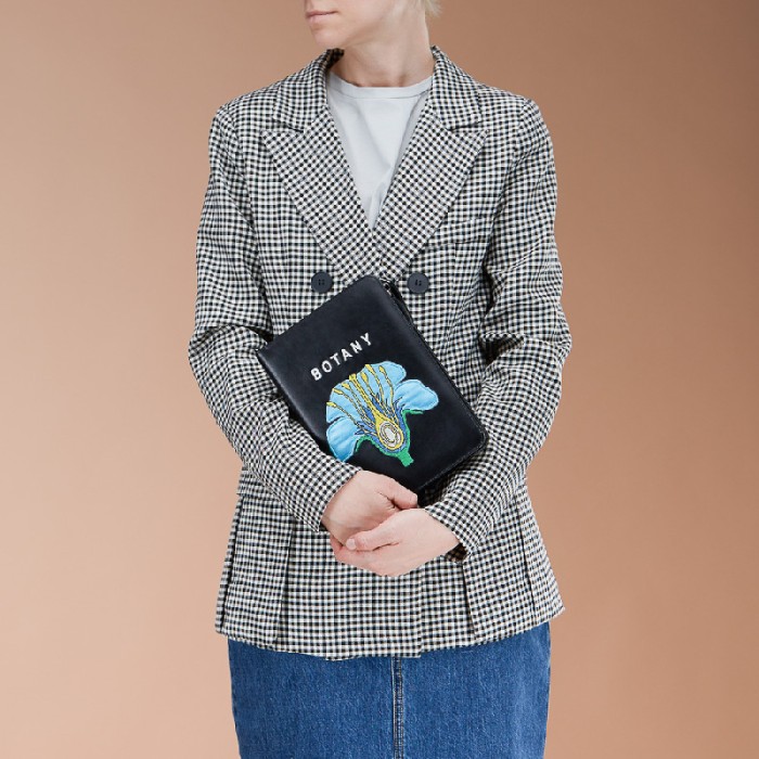 Клатч-книга «Ботаника», синяя