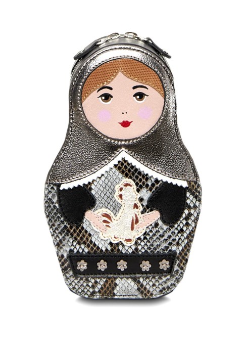 Сумка «Матрёшка», серебряная